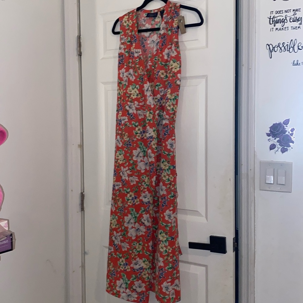 Crazy Horse Floral Wrap Dress
